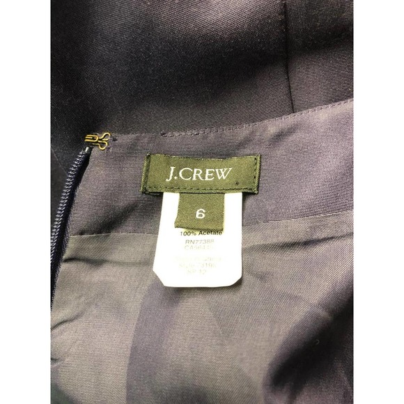 J. CREW EGGPLANT COTTON SILK DRESS 6 - Picture 6 of 6